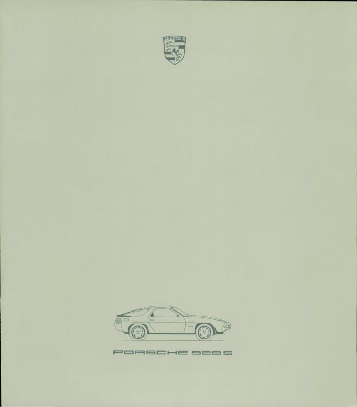 Рекламный буклет Porsche 1985 928 S GER